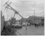 Car crashed into pole 